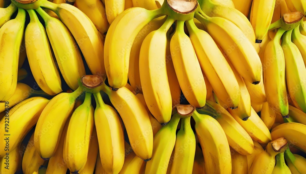 Banana Bliss: Yellow Background in the Fruit Market