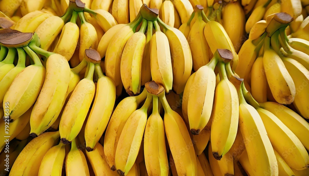 Yellow Delight: Fresh Bananas in the Fruit Market