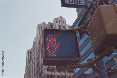 stop sign in the city