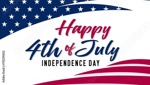 4th of july  independence effetc animation