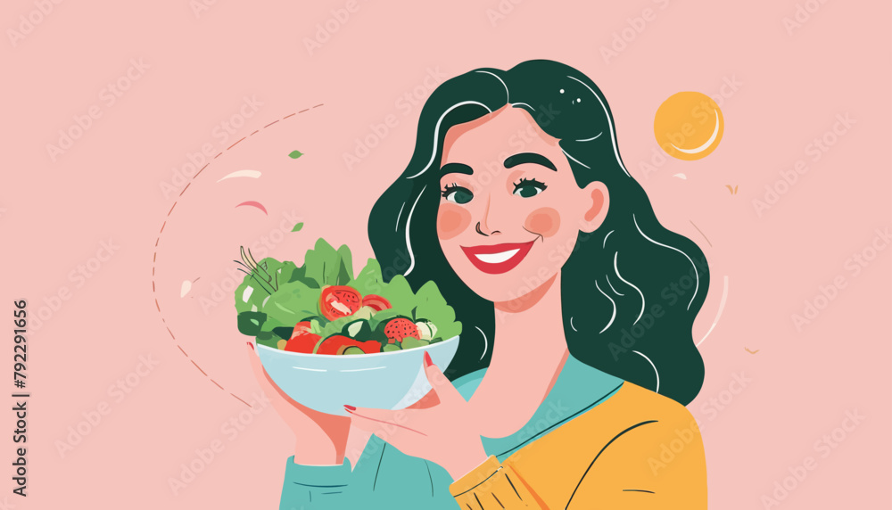 Iconic Representation of Proper Nutrition and Healthy Lifestyle Iconic Representation of Proper Nutrition and Healthy Lifestyle