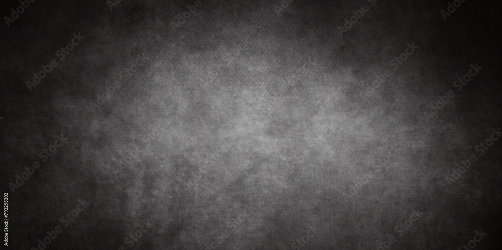 Old grunge Black rough concrete wall wide texture, old and seamless vintage distressed grunge texture and dark gray charcoal wall texture, Abstract Empty surreal room wall or concrete texture.