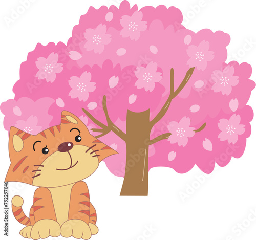 猫と桜
