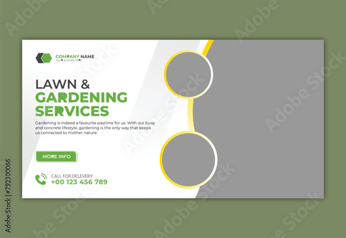 landscaping lawn care postcard, best lawn care Service postcard template, cleaning lawn mowing garden and landscaping mow grass cutting postcard or eddm, every door direct mail design template