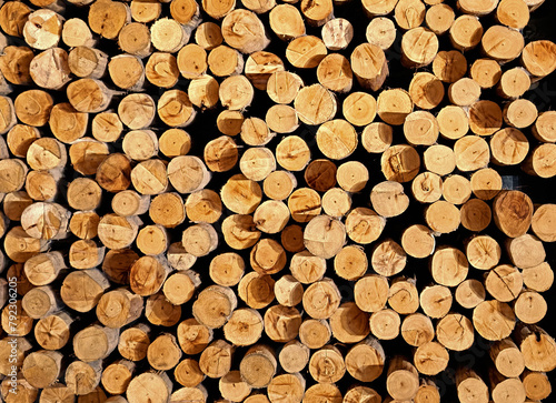 cut log wood for background