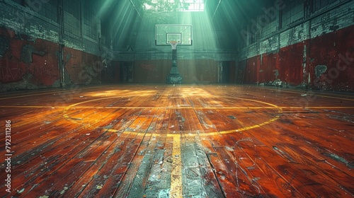 textured basketball court game field center midfieldillustration image photo