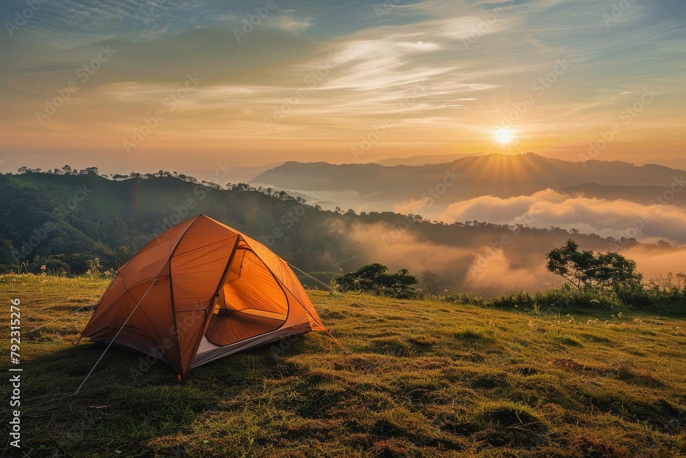 Camping at Dawn