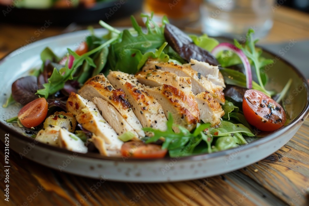 chicken salad served on plate chicken salad served on plate