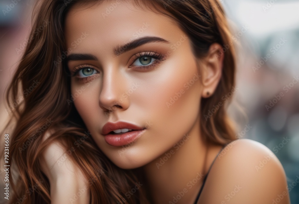 A Portrait Of Breathtakingly Gorgeous, Exotic, Beautiful Woman.
A Portrait Of Breathtakingly Gorgeous, Exotic, Beautiful Woman.