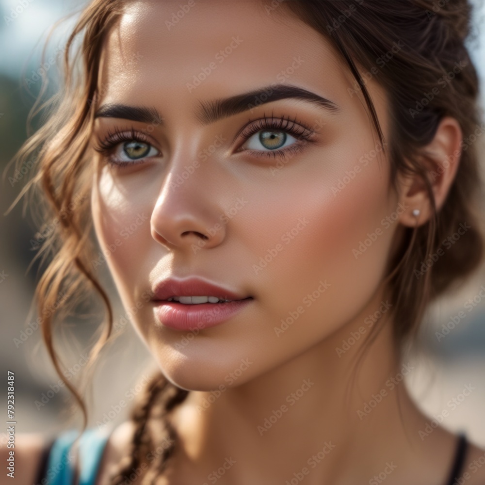 A Portrait Of Breathtakingly Gorgeous, Exotic, Beautiful Woman.
A Portrait Of Breathtakingly Gorgeous, Exotic, Beautiful Woman.