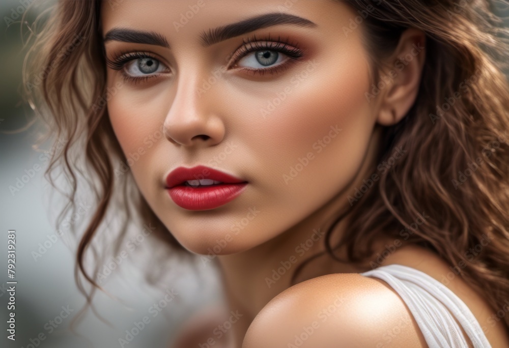 A Portrait Of Breathtakingly Gorgeous, Exotic, Beautiful Woman.
A Portrait Of Breathtakingly Gorgeous, Exotic, Beautiful Woman.