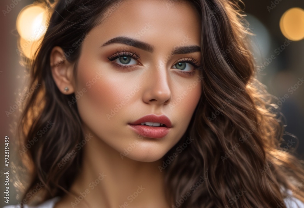 A Portrait Of Breathtakingly Gorgeous, Exotic, Beautiful Woman.
A Portrait Of Breathtakingly Gorgeous, Exotic, Beautiful Woman.
