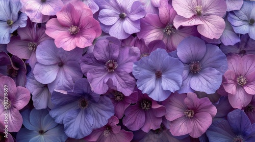 a backdrop of romantic violet flowers,art illustration © Emile