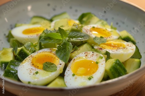 Egg and avocado salad