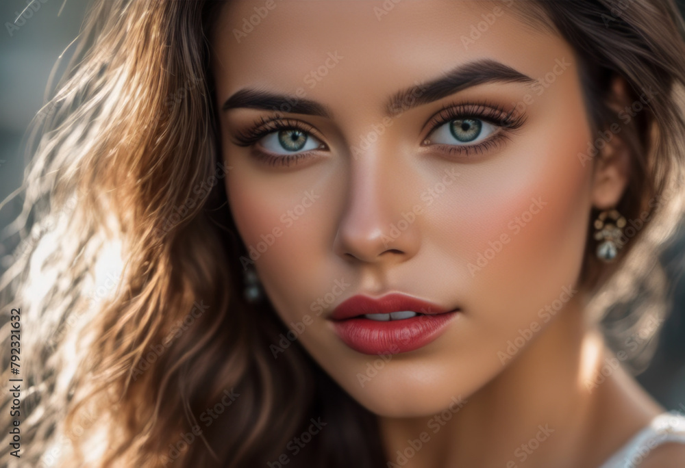 A Portrait Of Breathtakingly Gorgeous, Exotic, Beautiful Woman.
A Portrait Of Breathtakingly Gorgeous, Exotic, Beautiful Woman.