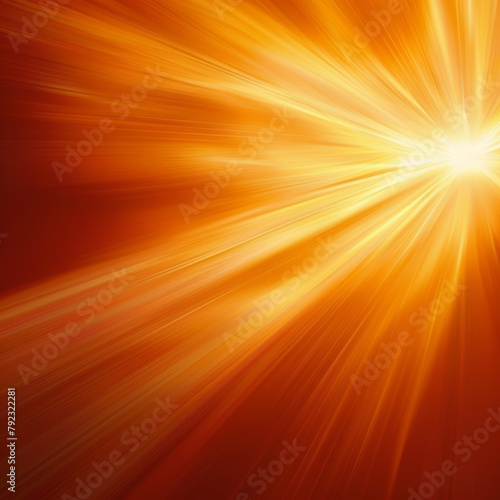 Soft-focused abstract image with a warm orange glow and radial gradient from the bright center, ai generated