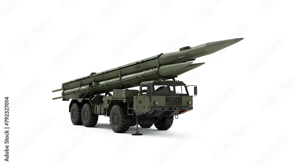 Missile launcher isolated on a transparent background Missile launcher isolated on a transparent background