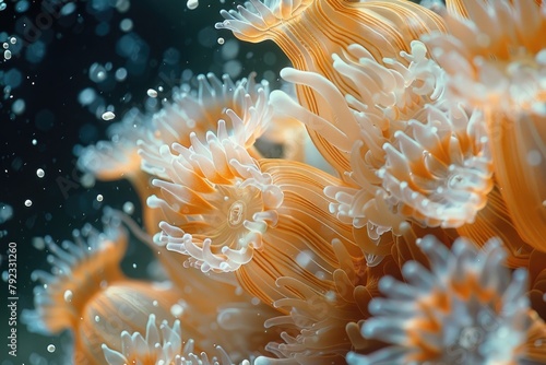 A close-up of coral spawning, a rare event that showcases the reproductive miracle of coral reefs