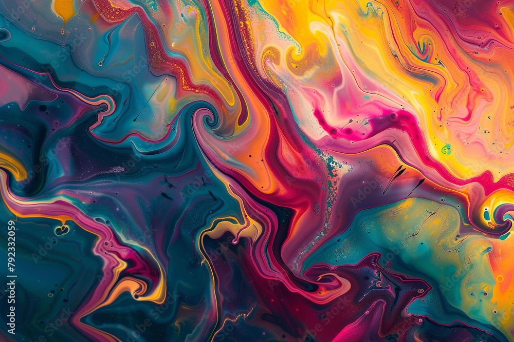 Colorful Abstract Art A vibrant and colorful abstract art background, ideal for creative studios, art school websites, or unique digital wallpapers