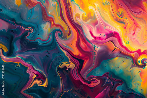 Colorful Abstract Art A vibrant and colorful abstract art background, ideal for creative studios, art school websites, or unique digital wallpapers