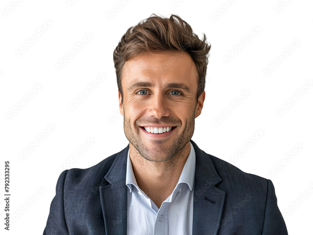 Portrait Photography of smile business man, half body from case to head, nation of england, isolate white background PNG Portrait Photography of smile business man, half body from case to head, nation of england, isolate white background PNG