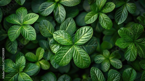 beautiful closeup photo of green leaves wallpaper background for desktop web design for ads and copy space printillustration image