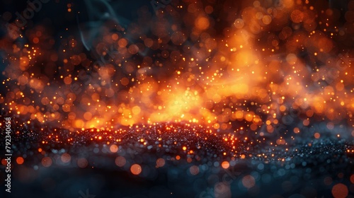 fire embers particles over black background fire sparks background abstract dark glitter fire particles lightsillustration image