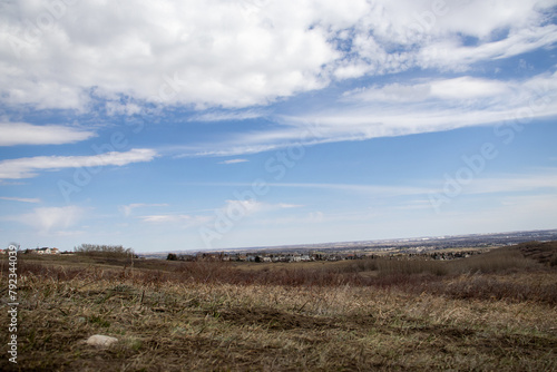 Scattered Houses in a Field