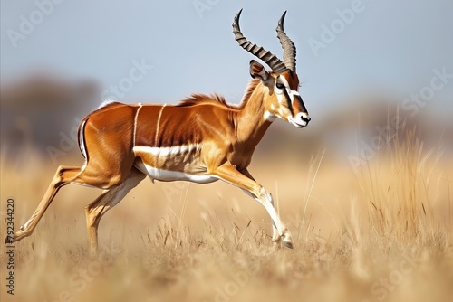 Bongo Antelope Running on A Wild photo