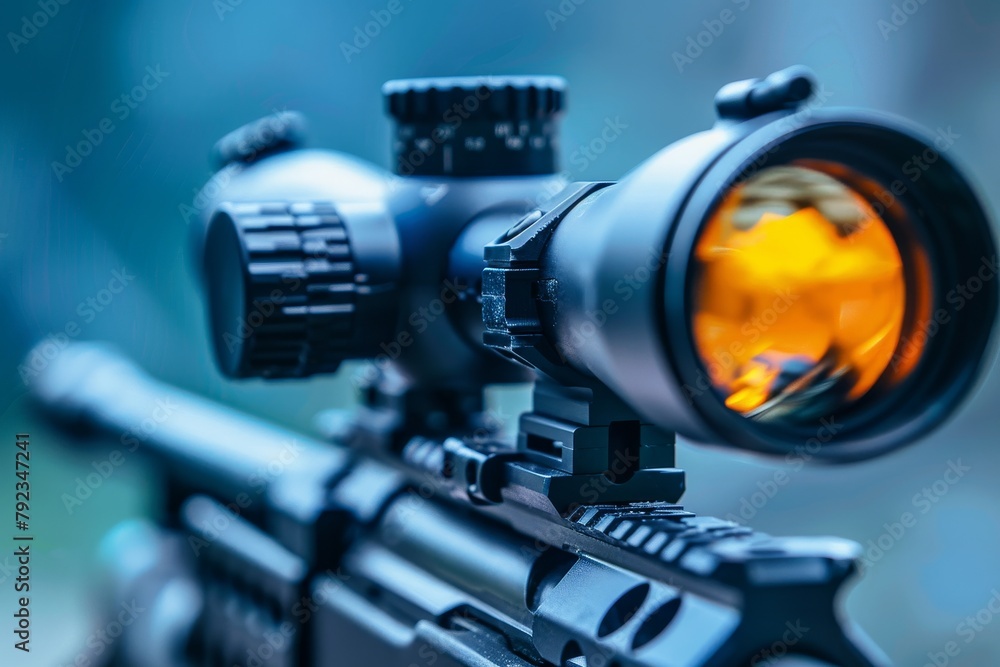 Sniper rifle with an optical sight