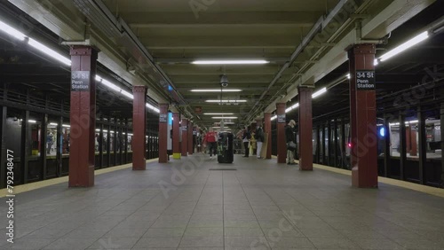 Time lapse of the Penn Station subway photo