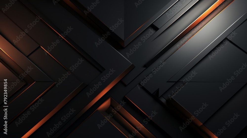 Sleek and modern digital backdrop in dark tones, 3D minimal style Sleek and modern digital backdrop in dark tones, 3D minimal style