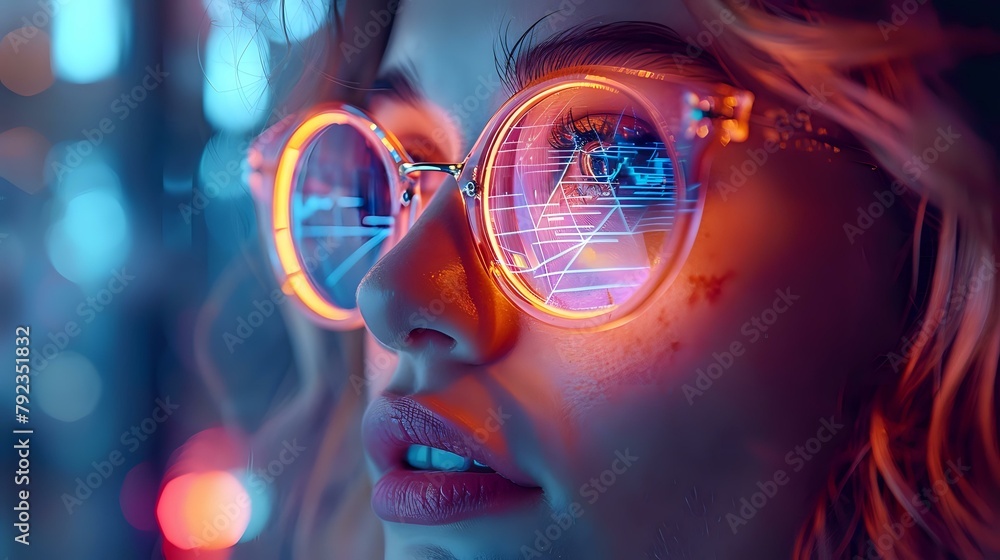 Vivid Profile of Person in Glasses Hinting at Business and Finance Vivid Profile of Person in Glasses Hinting at Business and Finance