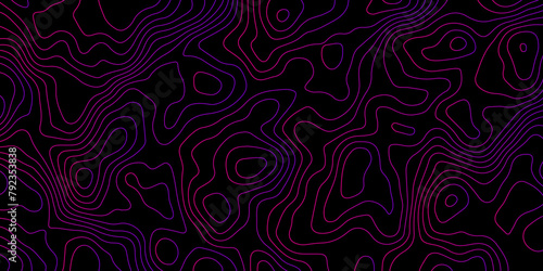 Black dark background gradient strokes topography texture background vector 