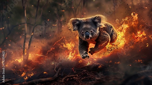 Koala Escape from Forest Fires