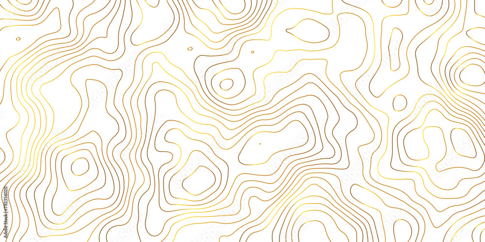 Golden gradient strokes topography background vector texture design 