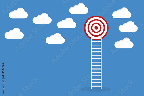 Ladder leading to the aim, success. The concept of achieving the goal.	