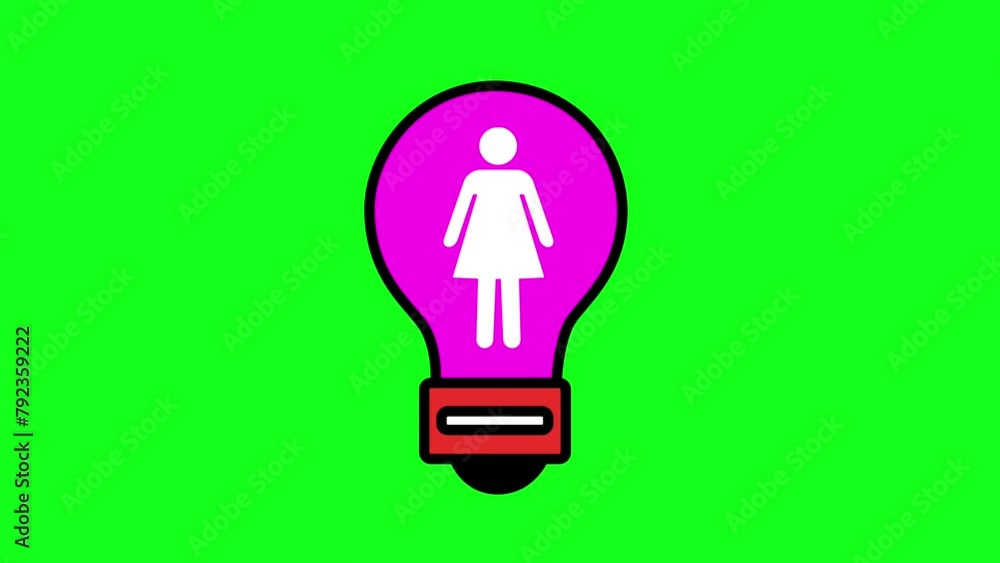Animation Idea Icon Lightbulb Animation Idea Icon Lightbulb