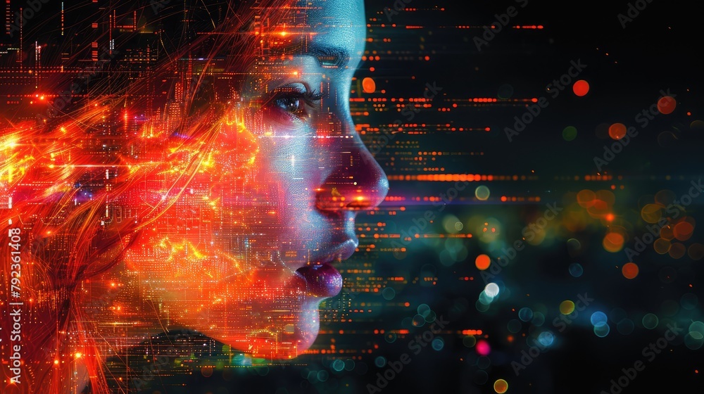 The image captures the spirit of a technological renaissance, where innovation and creativity flourish amidst the interconnected networks of the digital age. stock image The image captures the spirit of a technological renaissance, where innovation and creativity flourish amidst the interconnected networks of the digital age. stock image