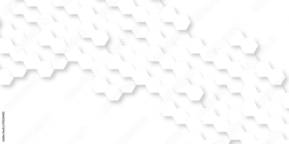 Background with hexagons. Surface polygon pattern with glowing hexagon paper texture and futuristic business. Luxury white hexagon pattern. Background with hexagons. Surface polygon pattern with glowing hexagon paper texture and futuristic business. Luxury white hexagon pattern.