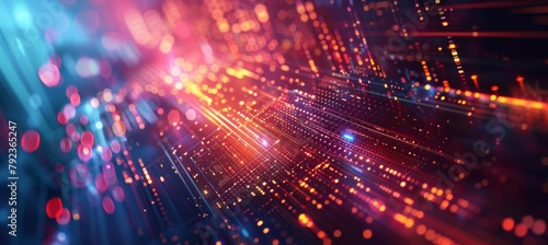 Wallpaper Mural Digital background for tech, AI, data Torontodigital.ca