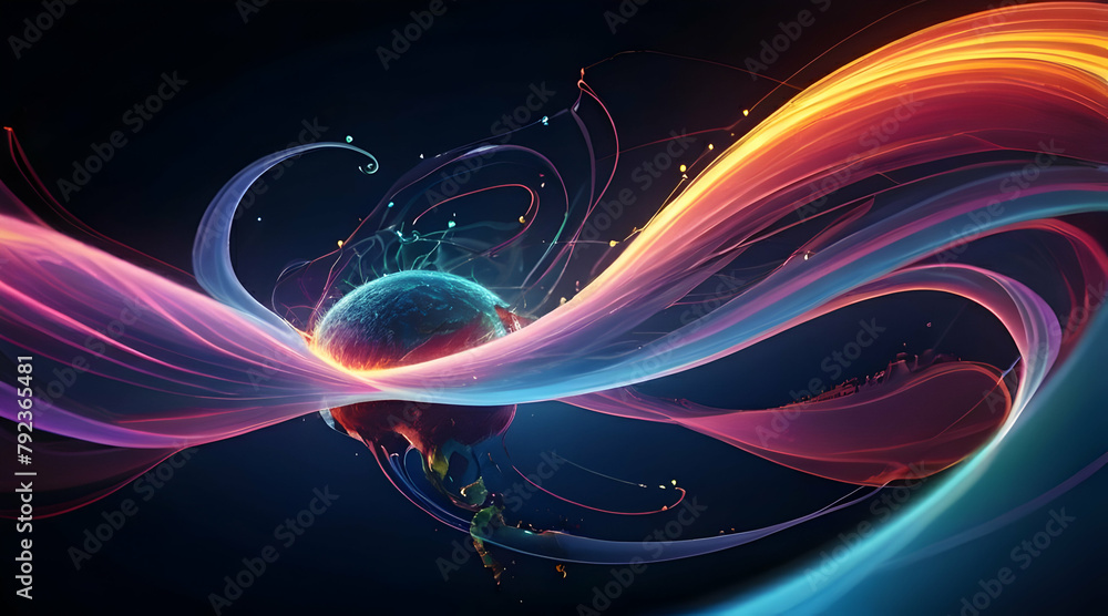 Obraz premium fractal background