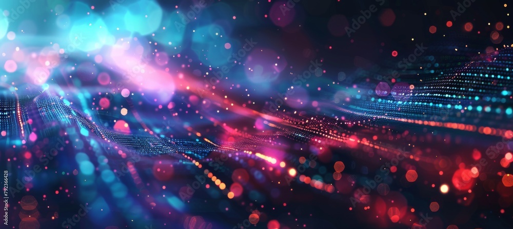 Obraz premium Digital background for tech, AI, data