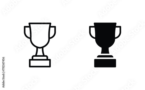 Trophy icon set vector illustration. for web, ui, and mobile apps	 photo