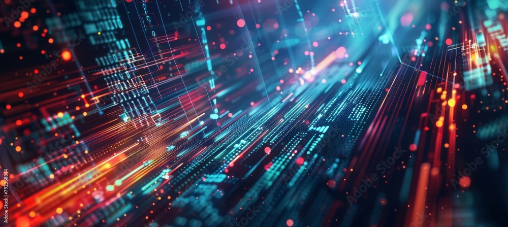 Digital background for tech, AI, data Digital background for tech, AI, data