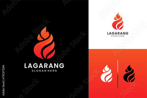 Flame or fire logo design inspiration