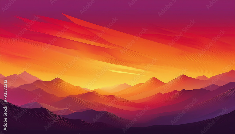 Harmony of Hues captivating panorama showcasing the seamless blend of colors in a stunning sunset, Abstract gradient red orange and pink soft colorful background. Modern horizontal Harmony of Hues captivating panorama showcasing the seamless blend of colors in a stunning sunset, Abstract gradient red orange and pink soft colorful background. Modern horizontal