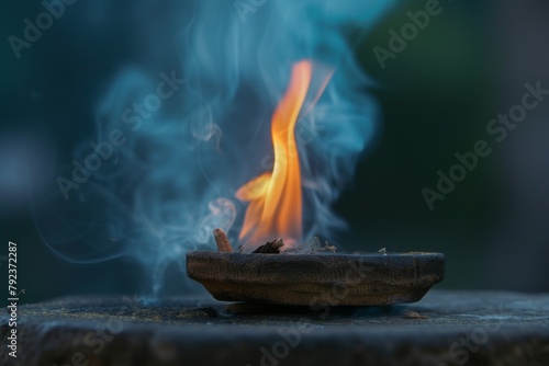 Incense stick burning in Wayanad India