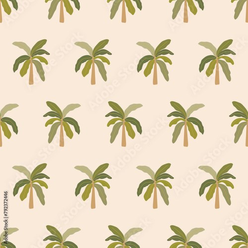 seamless pattern  botanic art surface design for fabric scarf and decor