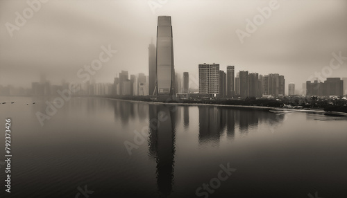 都市　都市景観　地方都市　自然　環境　人口　共存　　　共栄　人類　社会　素材　背景 © Akiyama photo studio